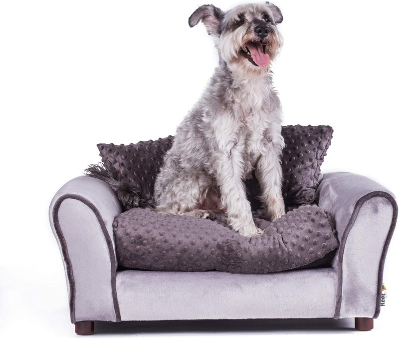 Keet Westerhill Pet Sofa Bed, Charcoal, Medium (28x20x12) - Image 1